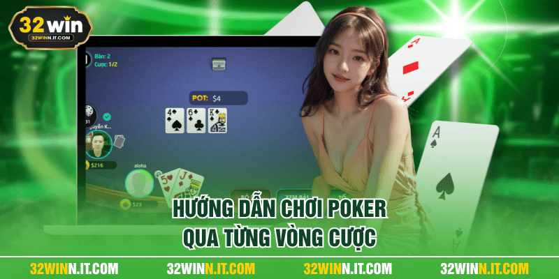Hướng dẫn chơi poker qua từng vòng cược