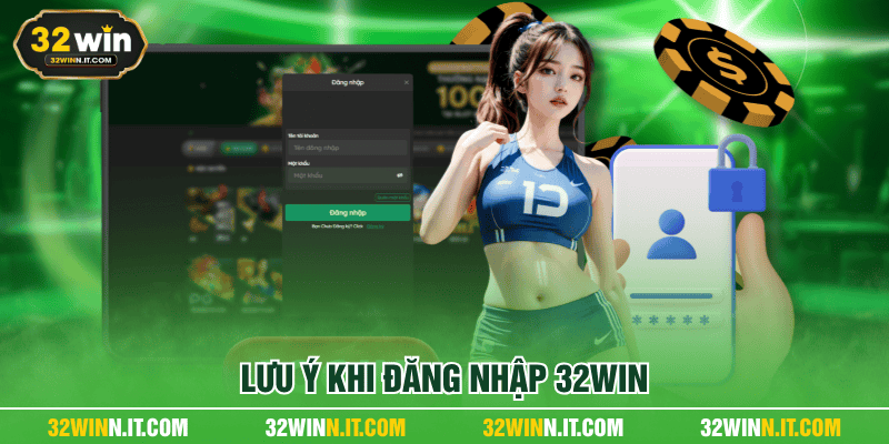 Lưu ý khi đăng nhập 32WIN